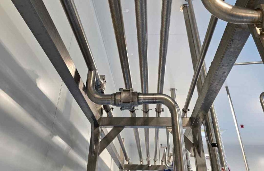 Stainless steel fabrication and welding for pharmaceutical and chemical processing systems, ensuring safety, precision, and contamination control