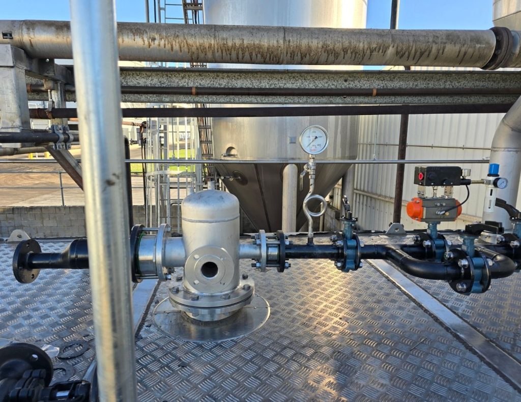 Stainless steel steam line fabrication for abattoir and meat processing operations