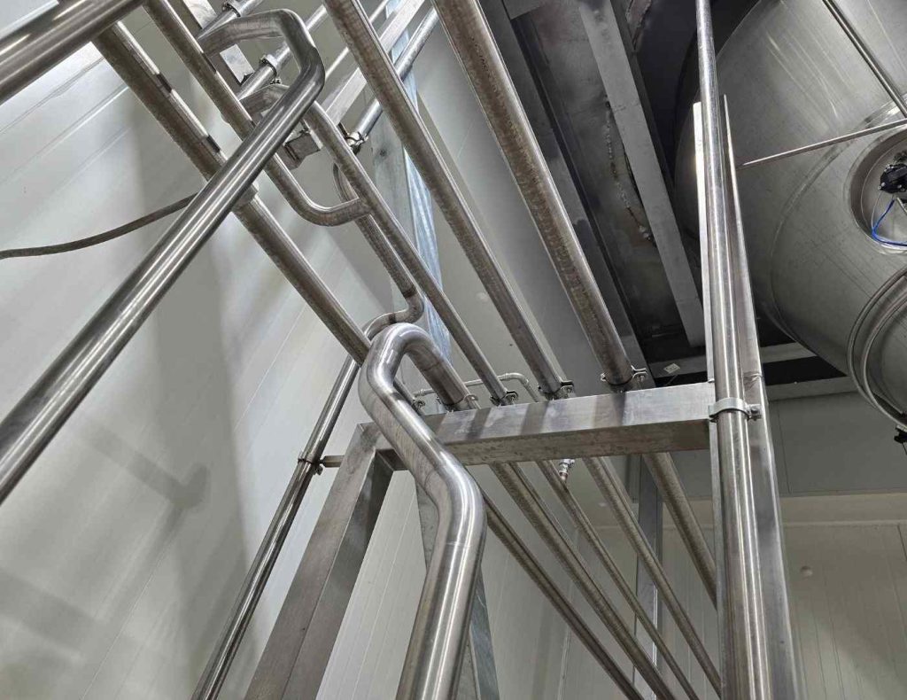 Stainless steel product line pipeline fabricated for energy and power generation industry