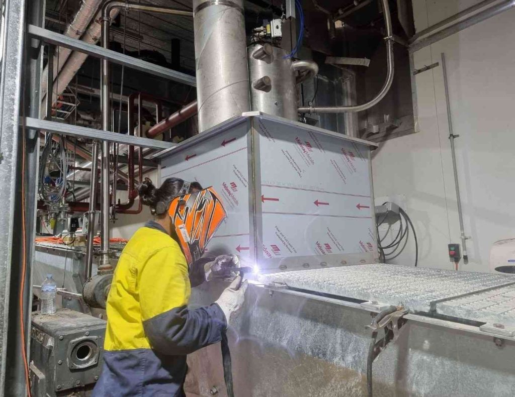 Preventive maintenance check on industrial pipeline system to ensure efficiency