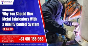 Expert Topweld Fabricator performing quality control for newly built stainless steel tube and pipelines system